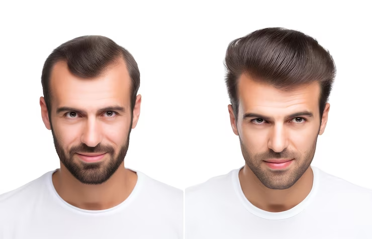 hair fixing before and after man